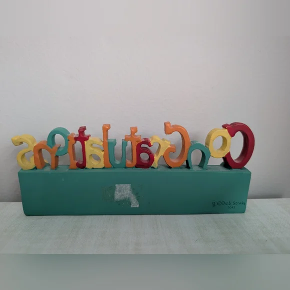 Congratulations Graduation Plaque - Picture 2 of 2